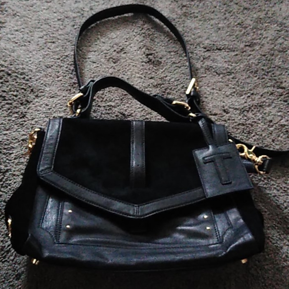 Tory Burch black leather purse